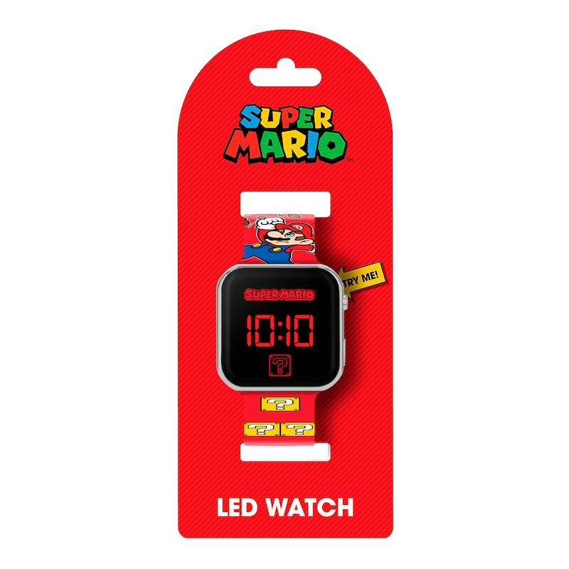 Nintento Super Mario Children's Printed Strap LED Digital Smart Watch