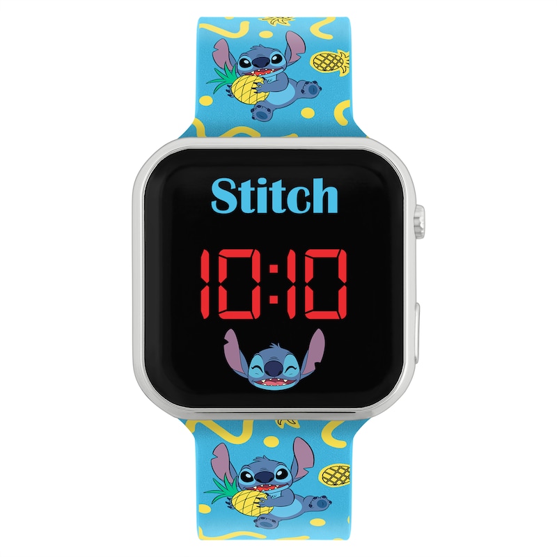 Disney Lilo and Stitch Children's Character Print Strap LED Smart Watch