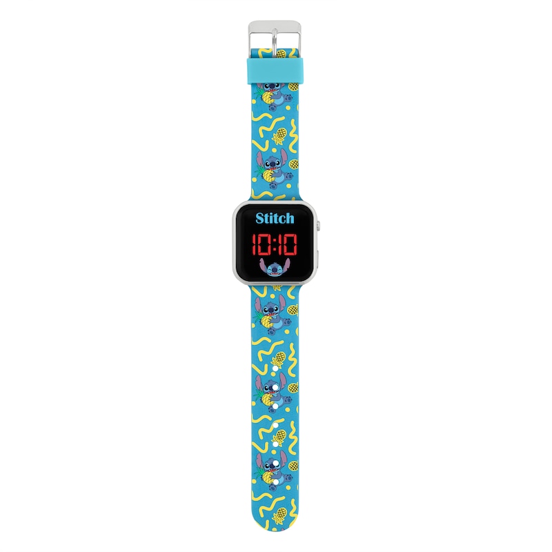 Disney Lilo and Stitch Children's Character Print Strap LED Smart Watch