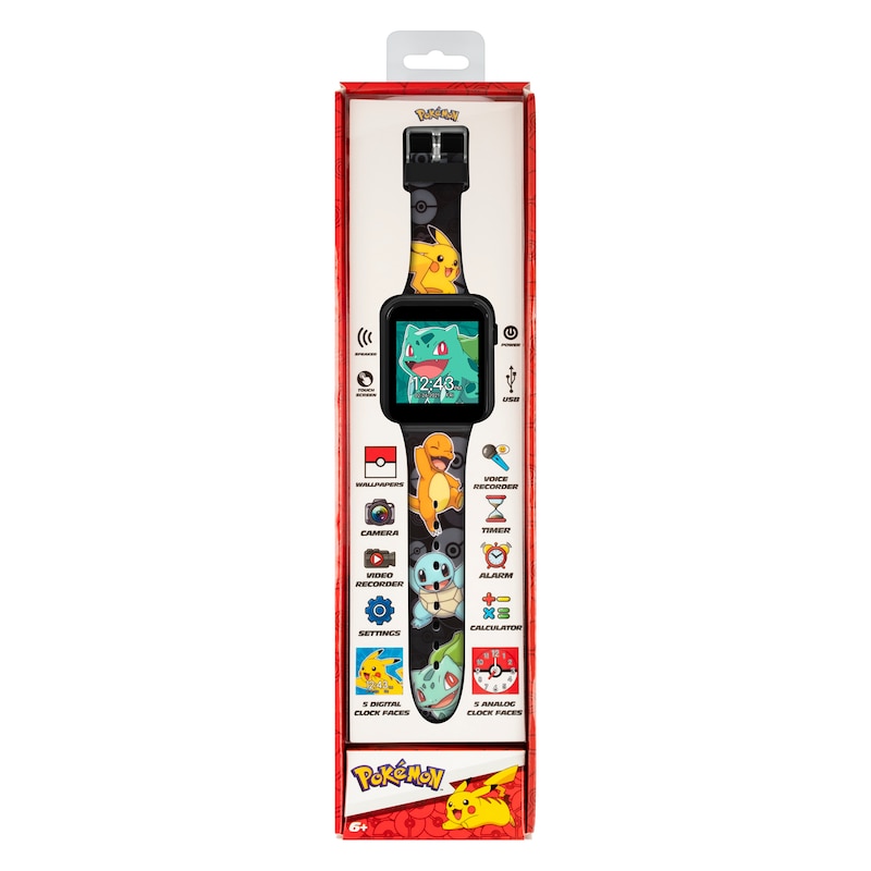 Main Image 4 of Pokémon Children's Printed Strap Interactive Smart Watch