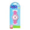 Thumbnail Image 2 of Hasbro Peppa Pig Children's Pink Printed Time Teacher Strap Watch