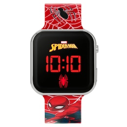 Disney Marvel Spiderman Children's Red Strap LED Digital Smart Watch