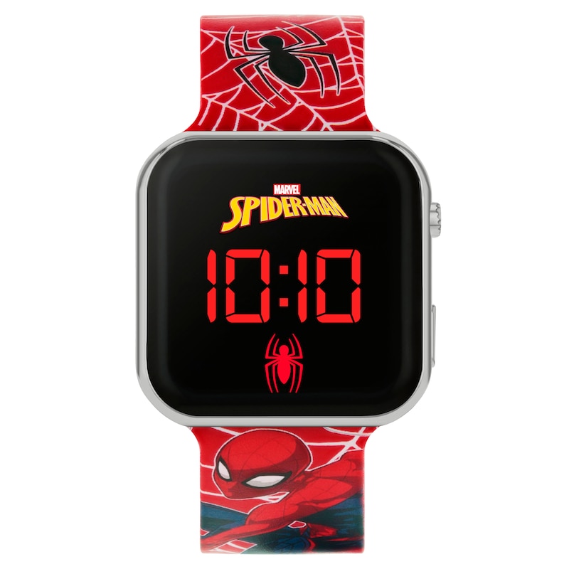 Disney Marvel Spiderman Children's Red Strap LED Digital Smart Watch