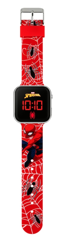 Main Image 2 of Disney Marvel Spiderman Children's Red Strap LED Digital Smart Watch
