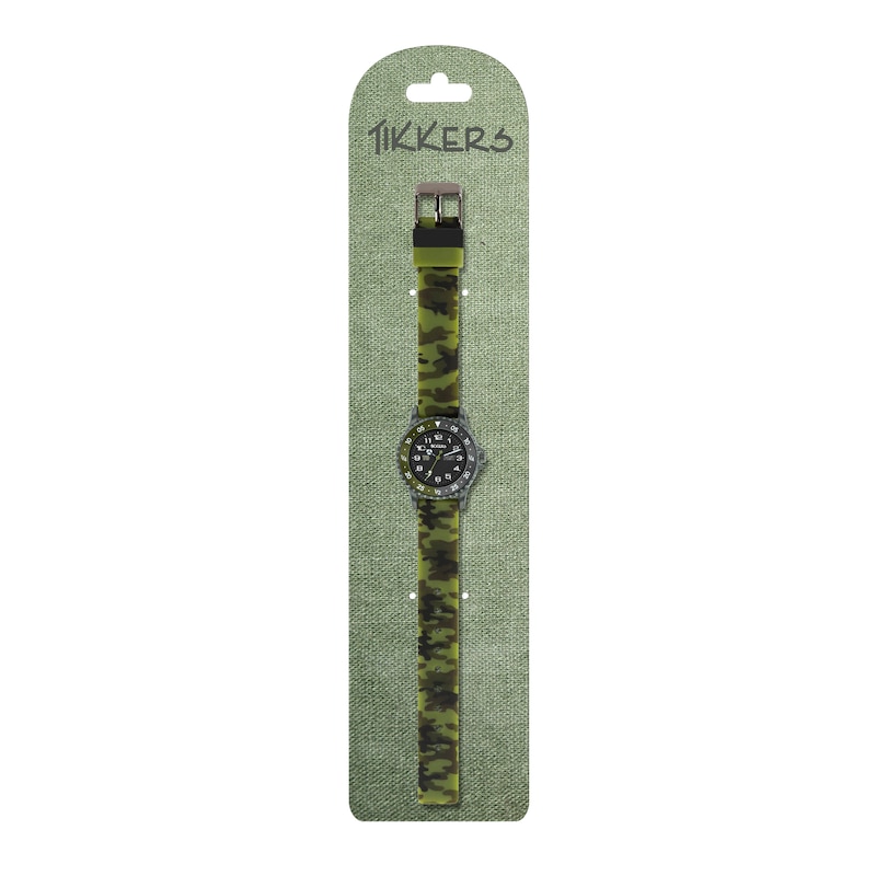 Main Image 3 of Tikkers Children's Camo Silicone Time Teacher Strap Watch