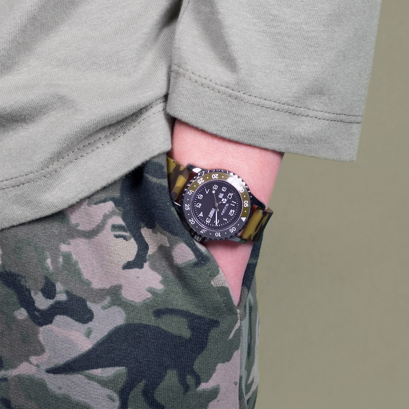 Main Image 4 of Tikkers Children's Camo Silicone Time Teacher Strap Watch