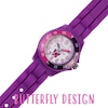 Thumbnail Image 1 of Tikkers Children's Purple Silicone Strap Butterfly Time Teacher Watch