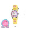 Thumbnail Image 1 of Tikkers Children's Yellow Fabric Strap Flower Time Teacher Watch