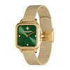 Thumbnail Image 1 of Olivia Burton 28mm Grosvenor Green Dial & Gold-Tone Mesh Strap Watch