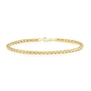 Thumbnail Image 0 of 9ct Yellow Gold 7.5 Inch Fancy Wheat Chain Bracelet