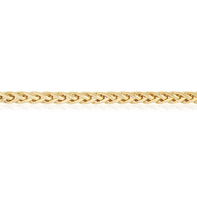 9ct Yellow Gold 7.5 Inch Fancy Wheat Chain Bracelet
