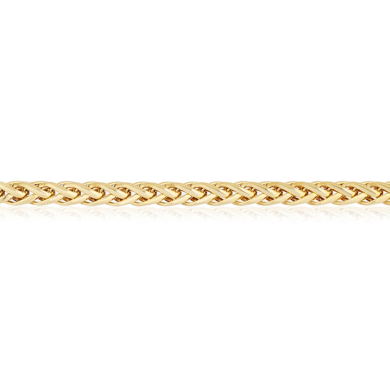 Main Image 2 of 9ct Yellow Gold 7.5" Fancy Wheat Chain Bracelet