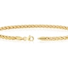 Thumbnail Image 2 of 9ct Yellow Gold 7.5 Inch Fancy Wheat Chain Bracelet