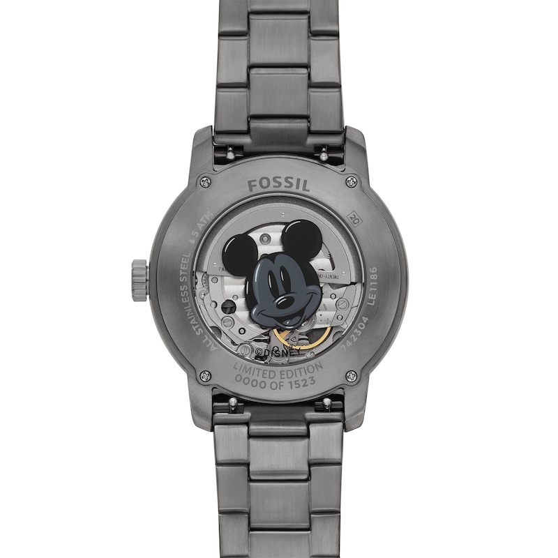 Main Image 3 of Fossil Disney Mickey Mouse Limited Edition Smoke Stainless Steel Bracelet Watch