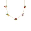 Thumbnail Image 1 of Fossil Ladies' Willy Wonka Special Edition Gold Tone Stainless Steel Station Necklace