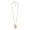 Thumbnail Image 1 of Fossil Ladies' Disney x Fossil Special Edition Gold Tone Stainless Steel Dog Tag Necklace