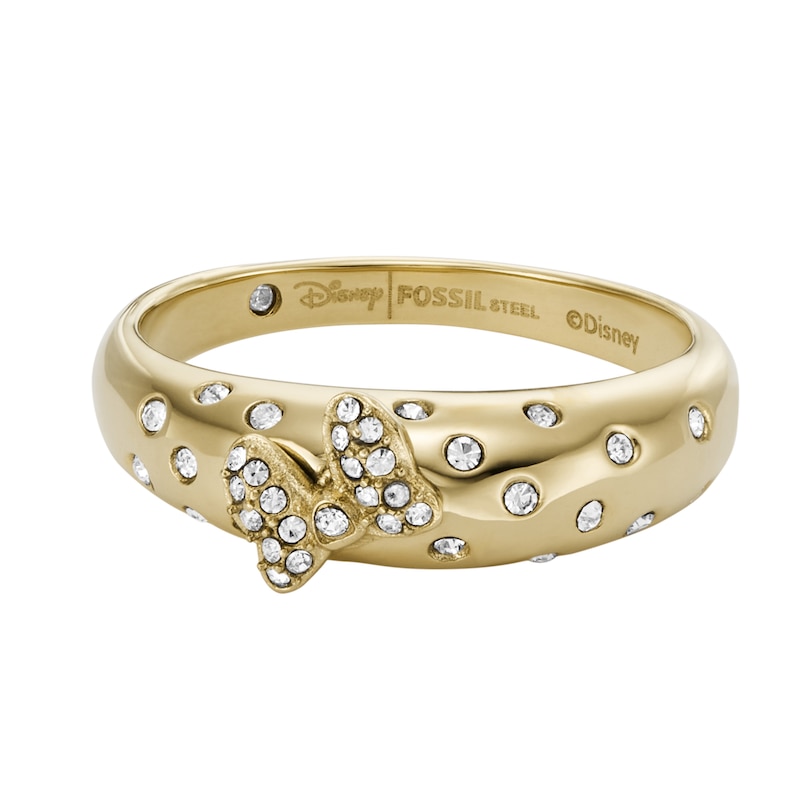 Main Image 2 of Fossil Ladies' Disney Special Edition Gold Tone Stainless Steel Ring