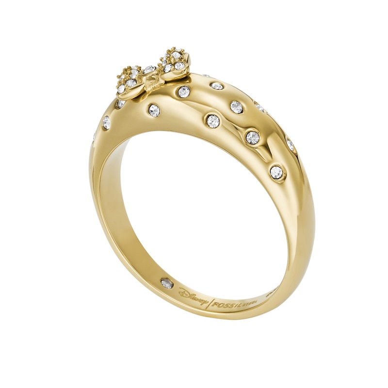 Main Image 3 of Fossil Ladies' Disney Special Edition Gold Tone Stainless Steel Ring