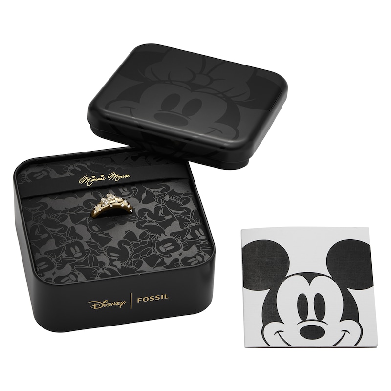 Main Image 5 of Fossil Ladies' Disney Special Edition Gold Tone Stainless Steel Ring