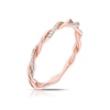 Thumbnail Image 2 of 9ct Rose Gold Diamond Twist Eternity Ring
