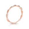 Thumbnail Image 3 of 9ct Rose Gold Diamond Twist Eternity Ring