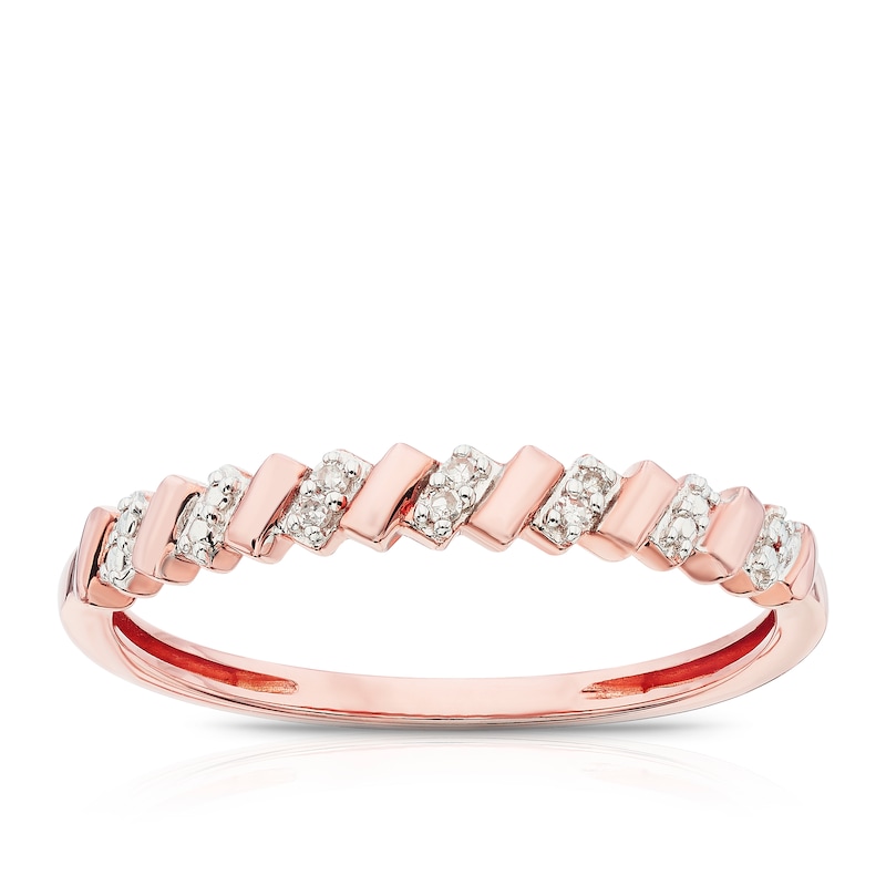Main Image 1 of 9ct Rose Gold Diamond Eternity Ring