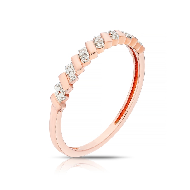 Main Image 2 of 9ct Rose Gold Diamond Eternity Ring