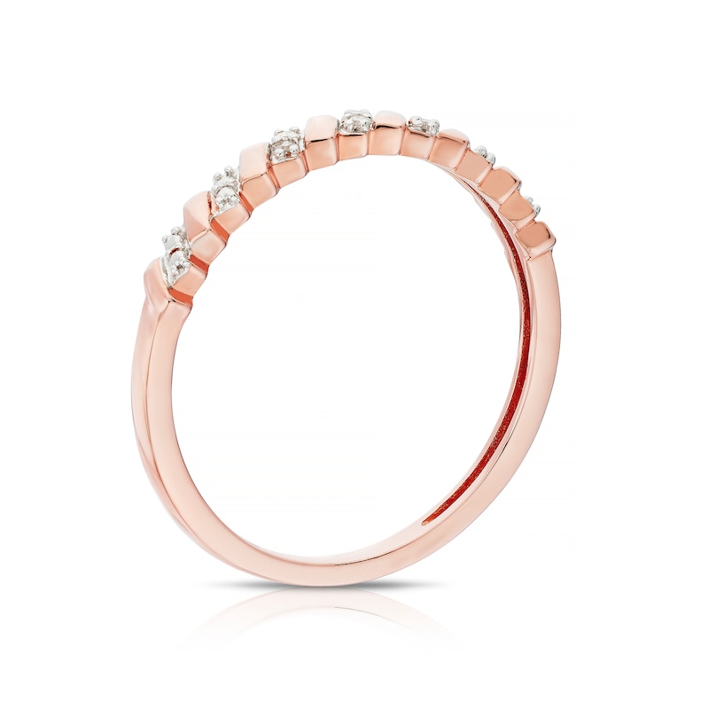 Main Image 3 of 9ct Rose Gold Diamond Eternity Ring