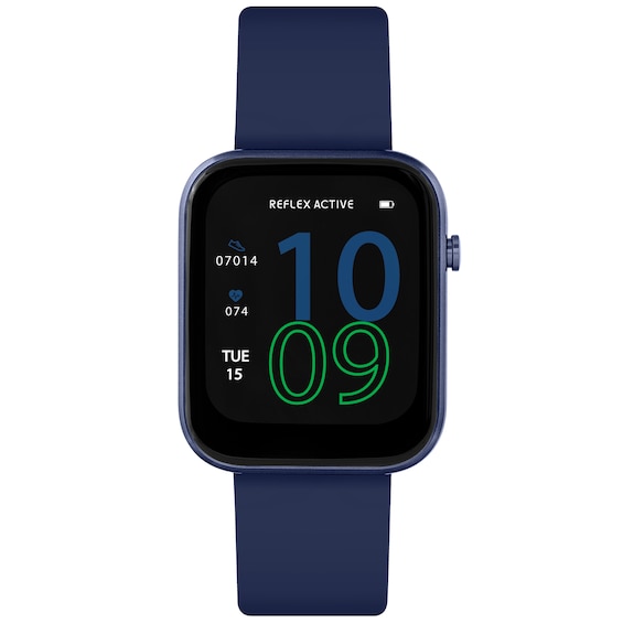 Reflex Active Mens Series 12 Navy Silicone Strap Smart Watch