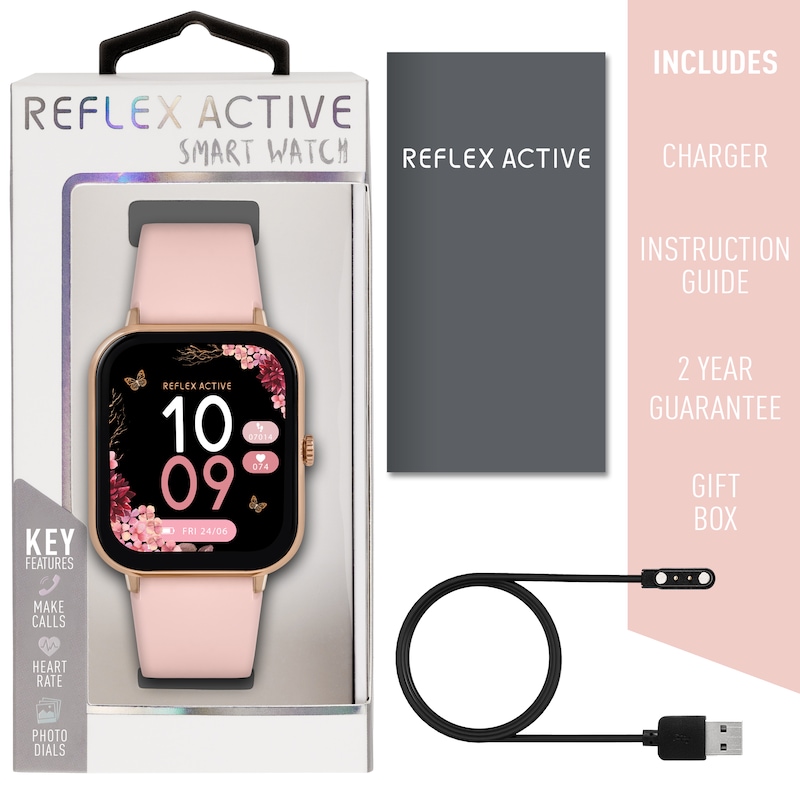 Main Image 5 of Reflex Active Ladies' Series 23 RGP Pink Strap Smart Watch