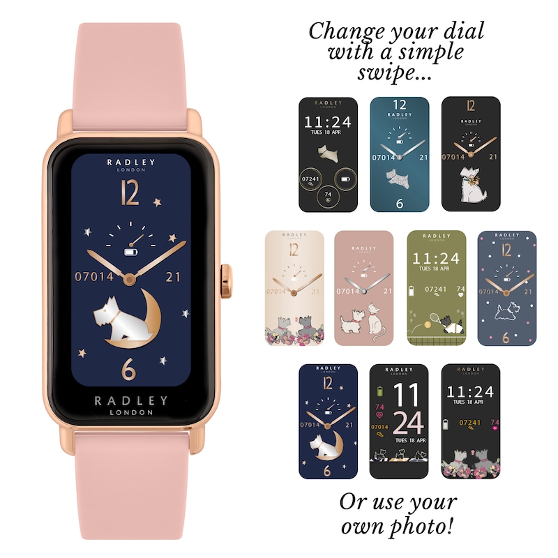 Main Image 3 of Radley Ladies' Series 21 Rose Gold Cobweb Lozenge Smart Watch
