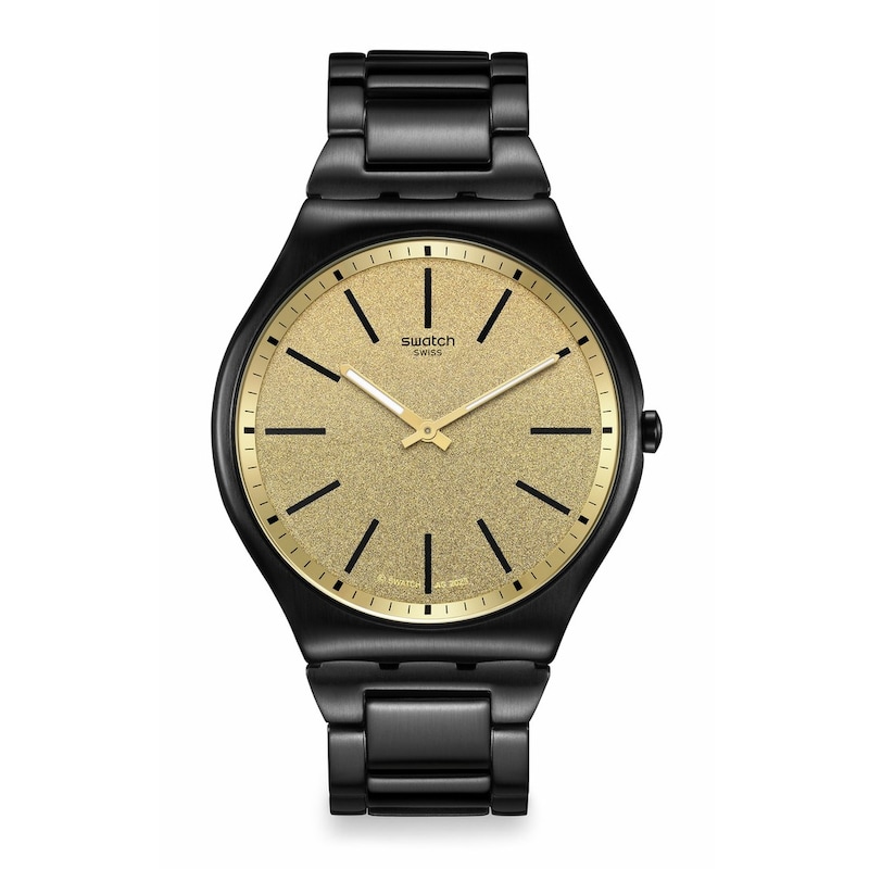 Main Image 1 of Swatch Skin Irony Black PVD Bracelet Watch