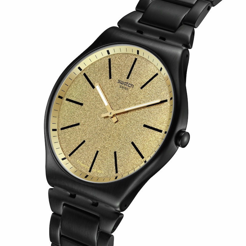 Main Image 2 of Swatch Skin Irony Black PVD Bracelet Watch
