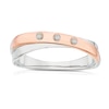 Thumbnail Image 0 of 9ct White & Rose Gold Crossover Diamond Eternity Ring
