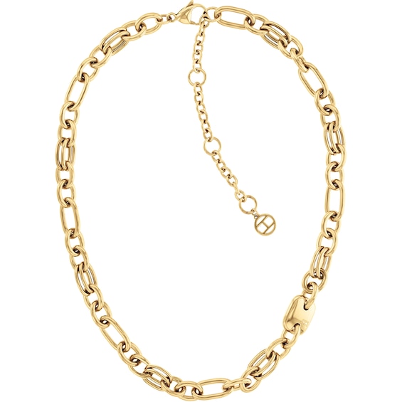 Tommy Hilfiger Ladies Gold Tone Stainless Steel Link Necklac