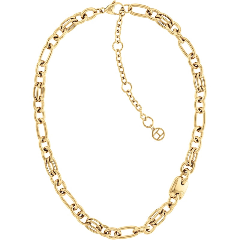 Main Image 1 of Tommy Hilfiger Ladies' Gold Tone Stainless Steel Link Necklace