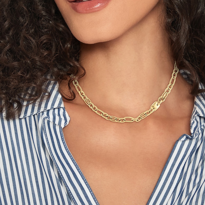 Tommy Hilfiger Ladies' Gold Tone Stainless Steel Link Necklace