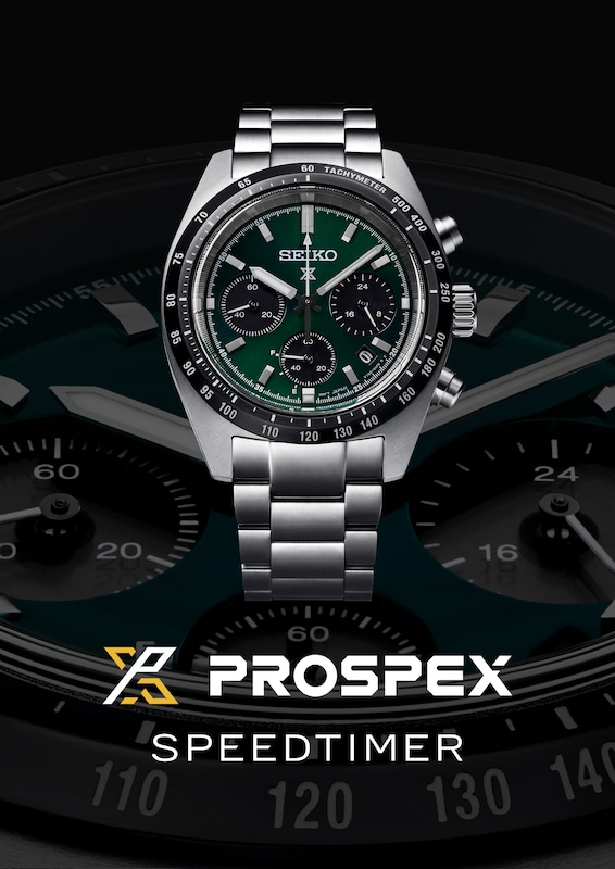 Seiko Men's Prospex 'Deep Green' Chronograph Green Dial Stainless Steel Bracelet Watch