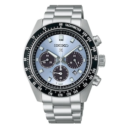 Seiko Men's Prospex 'Crystal Trophy' Blue Chronograph Dial Stainless Steel Bracelet Watch