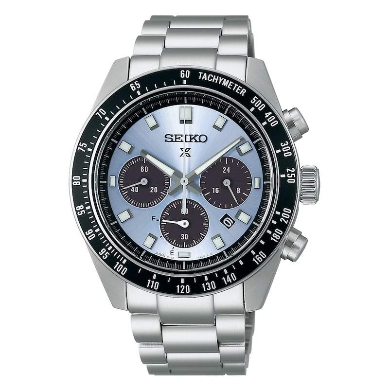 Main Image 1 of Seiko Men's Prospex 'Crystal Trophy' Blue Chronograph Dial Stainless Steel Bracelet Watch