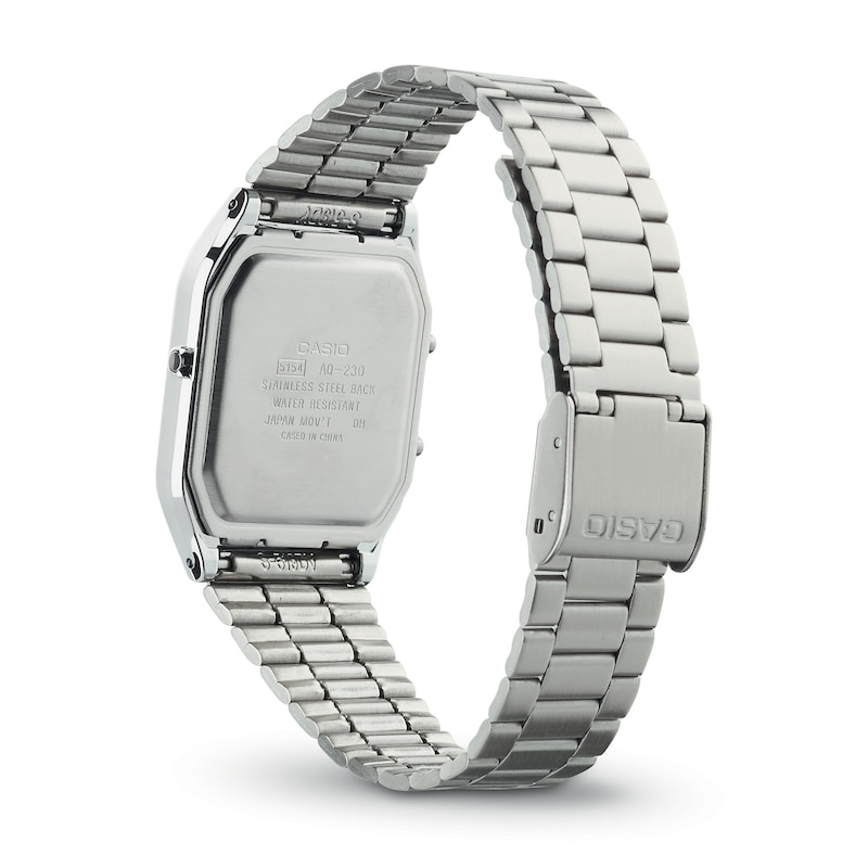 Main Image 2 of Casio Collection AQ-230A-7AMQYES Silver Digital Dial Bracelet Watch