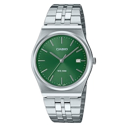 Casio Collection MTP-B145D-3AVEF Green Dial Stainless Steel Bracelet Watch