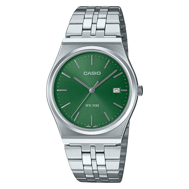 Main Image 1 of Casio Collection MTP-B145D-3AVEF Green Dial Stainless Steel Bracelet Watch