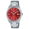 Thumbnail Image 1 of Casio Collection MTP-1302PD-4AVEF Red Dial Stainless Steel Bracelet Watch