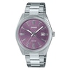 Thumbnail Image 0 of Casio Collection MTP-1302PD-6AVEF Purple Dial Stainless Steel Bracelet Watch