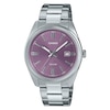 Thumbnail Image 1 of Casio Collection MTP-1302PD-6AVEF Purple Dial Stainless Steel Bracelet Watch