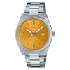 Thumbnail Image 1 of Casio Collection MTP-1302PD-9AVEF Yellow Dial Stainless Steel Bracelet Watch