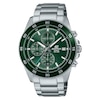 Thumbnail Image 1 of Casio Edifice EFR-526D-3AVUEF Men's Green Dial Stainless Steel Bracelet Watch