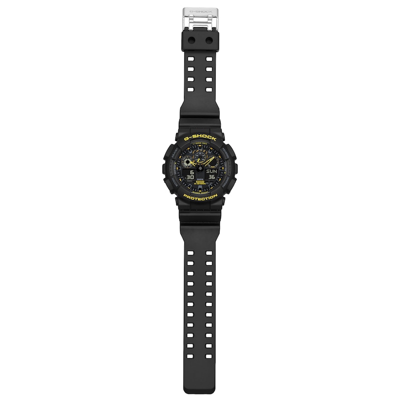 Main Image 3 of G-Shock GA-100CY-1AER Yellow Detailing Black Resin Strap Watch