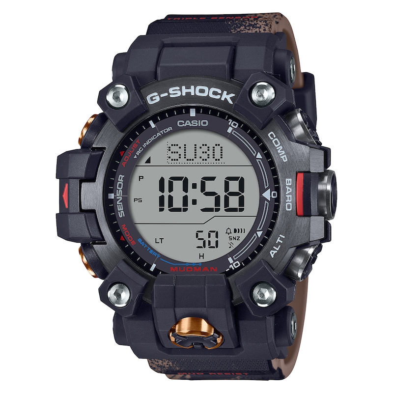 G-Shock Mudman GW-9500TLC-1ER Men's Black Resin Strap Watch